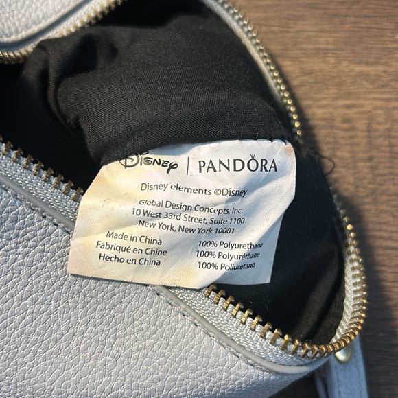 Disney X Pandora Mickey Minnie Mouse Gray Grey Pouch Clutch Wristlet - Picture 4 of 5
